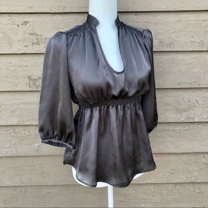 Zara smocked top with lantern sleeves!